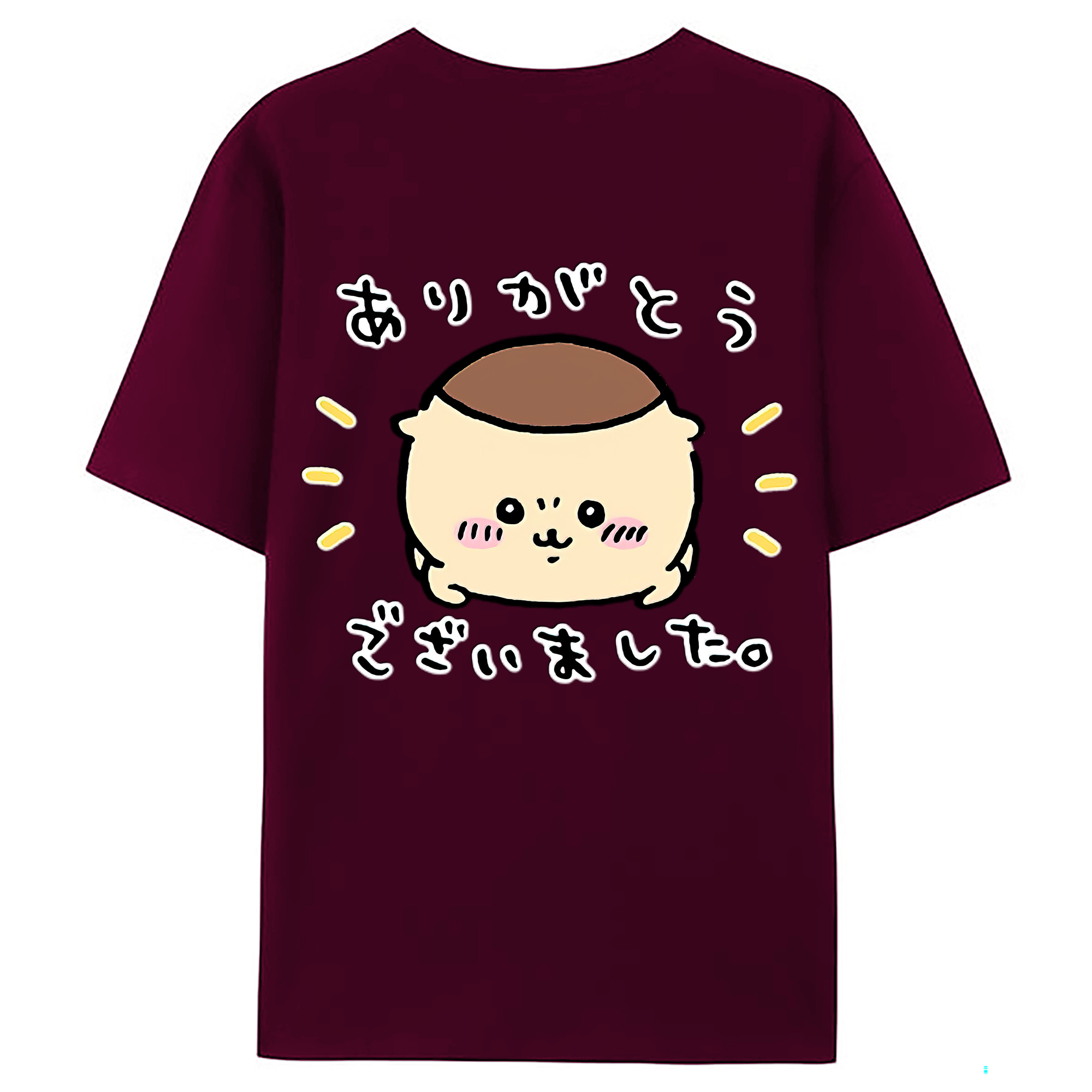 （画像用） ちいかわ くりまんじゅう Chii-kawa kuri manjū レディース半袖Tシャツ(バックプリント)